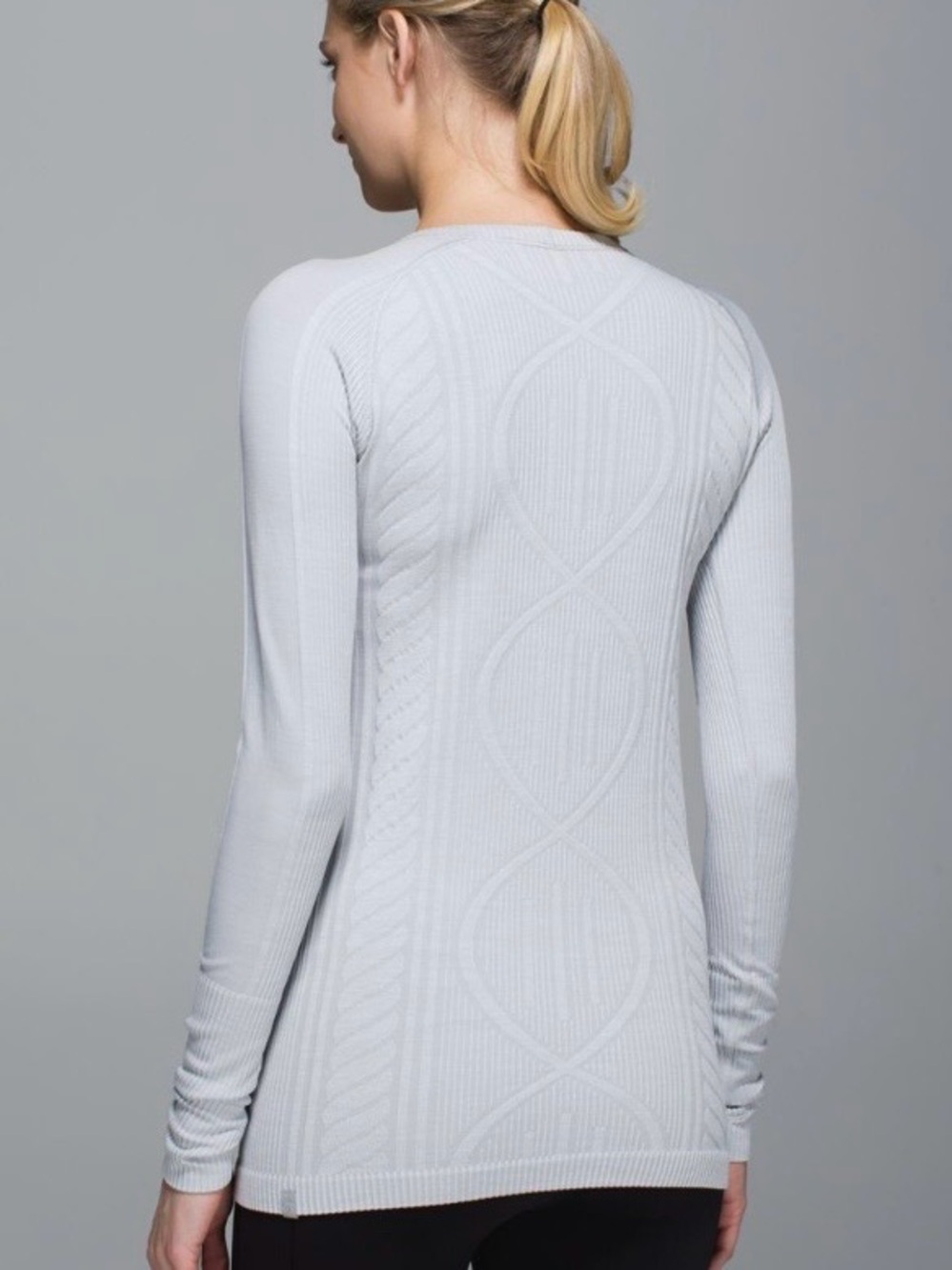 lululemon Rest Less Light Blue Crewneck Pullover size 4 - Picture 3 of 10